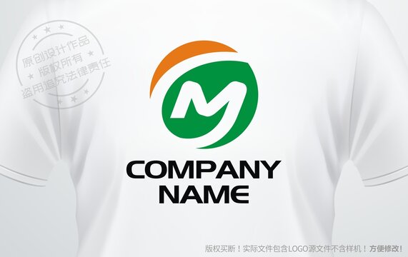 M设计logo字母M农业公司