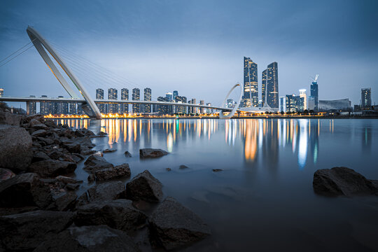 南京河西夜景