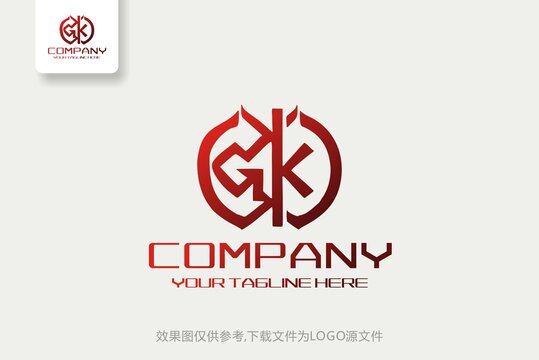 GK标志建筑装潢工程logo