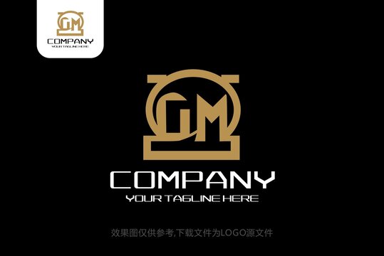 GM标志美容化妆字母logo