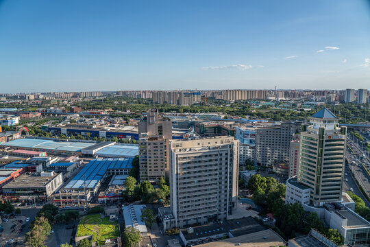 北京城市市区建筑全景