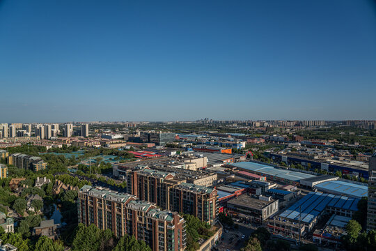 北京城市市区建筑全景