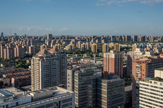 北京城市市区建筑全景