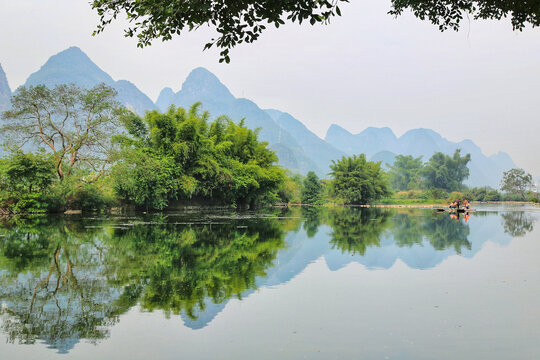 阳朔遇龙河