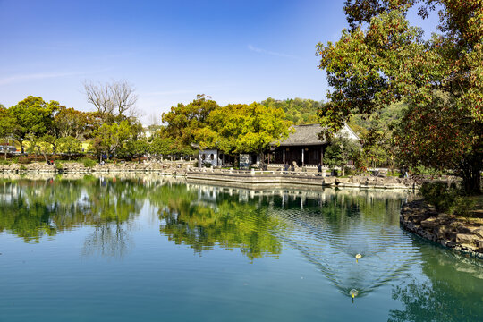 浙江台州临海市东湖美景