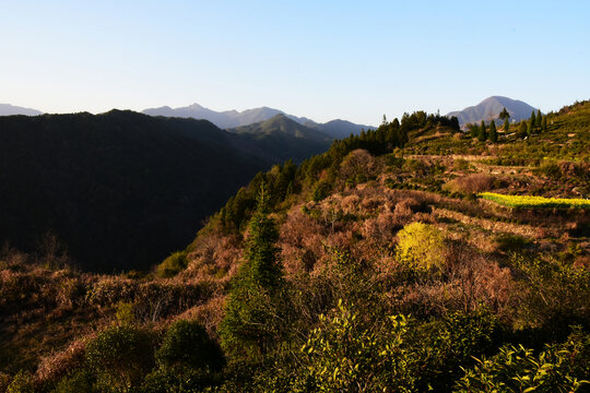 查平坦山景