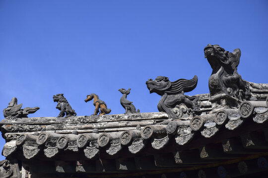 山西五台山寺观建筑屋顶