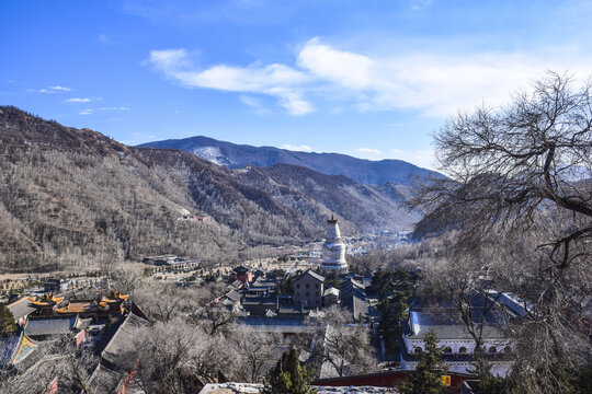 俯瞰山西五台山