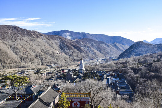 俯瞰山西五台山