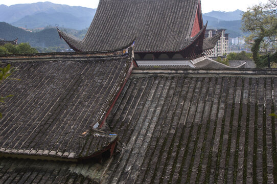 建瓯东岳庙屋顶