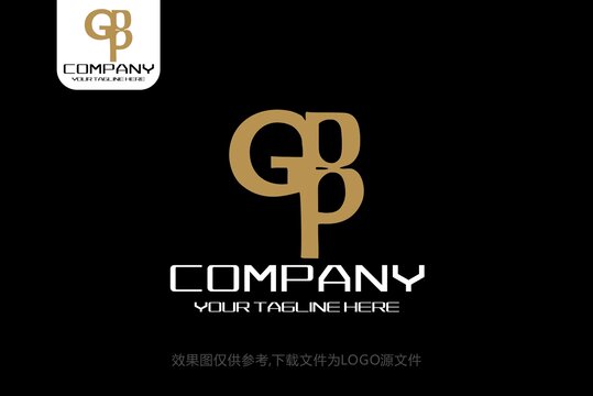 GP字母美容化妆学校logo