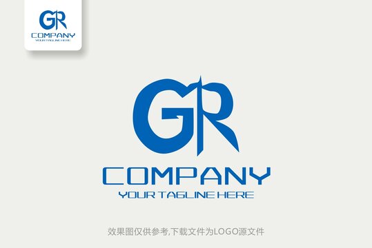 GR字母商贸科技电器logo