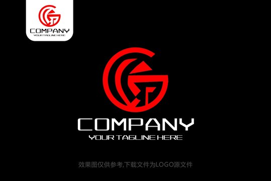 GR字母建筑装潢工程logo