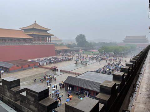 雨中故宫