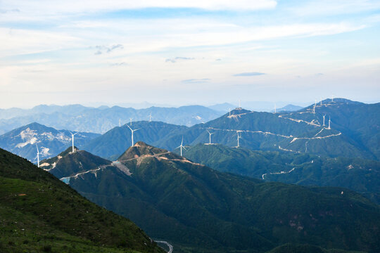 山顶风力发电