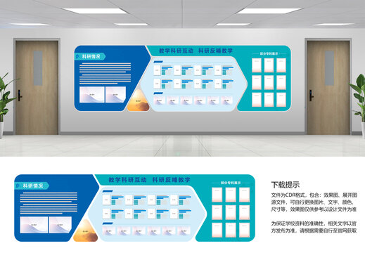 文化墙教研科研成果展示