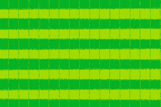 墙壁背景纹理黄绿方格布纹