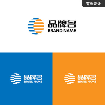 太阳月亮LOGO标志设计