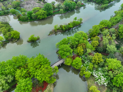 杭州西溪湿地航拍