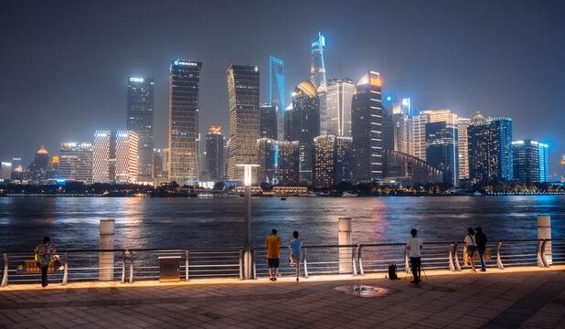 北外滩陆家嘴夜景