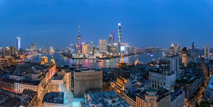 上海陆家嘴夜景