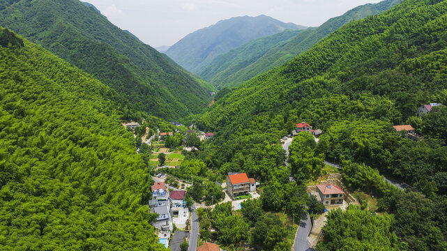 浙江省湖州安吉竹海竹山航拍