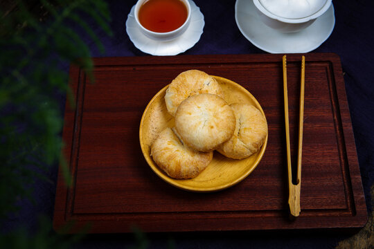 传统糕点鲜花饼