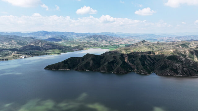 张家口云州水库夏景