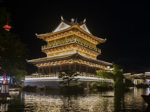 古建筑夜景