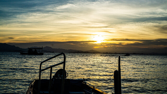 惠州巽寮湾大海夕阳