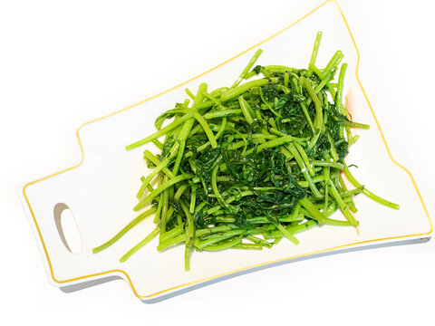 绿色健康蔬菜炒茼蒿