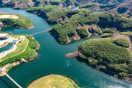 航拍湖南郴州高椅岭景区