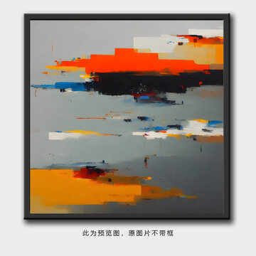 抽象艺术挂画装饰画油画