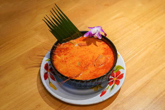 冬阴功汤泰式海鲜汤美食