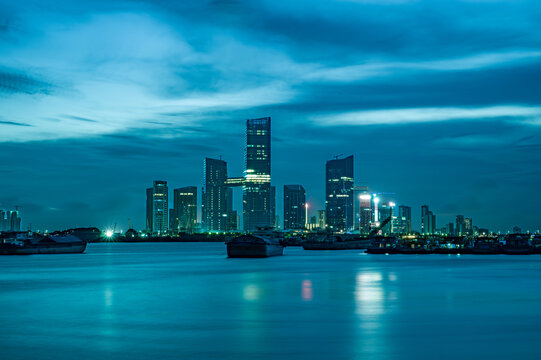 灵山岛尖夜景