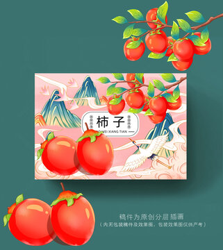 樱桃柿插画手绘