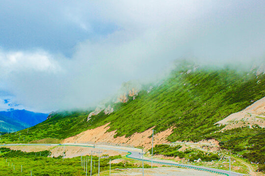 黄龙雪宝顶山