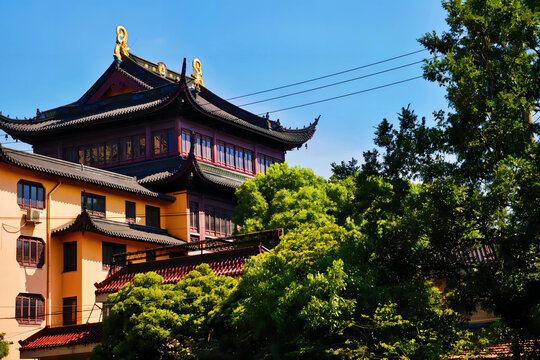 夏日宁静九华寺