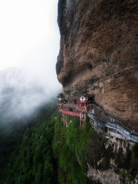 福建漳州灵通山风景区悬空寺