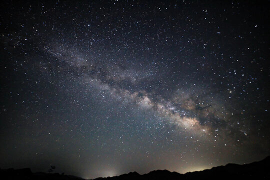 星空银河户外风景夜景拍摄