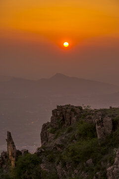 高山晚霞