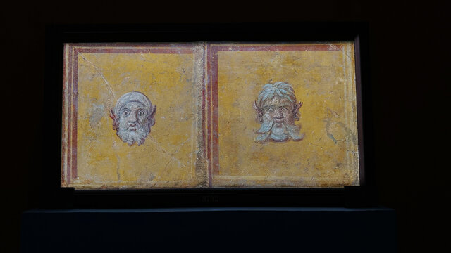 古罗马文化壁画艺术品展品