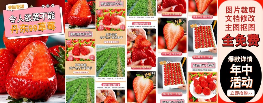 丹东草莓详情页