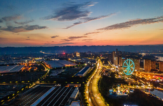 重庆欢乐谷夜景