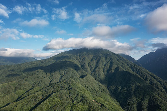 黄山汤口镇自然风光