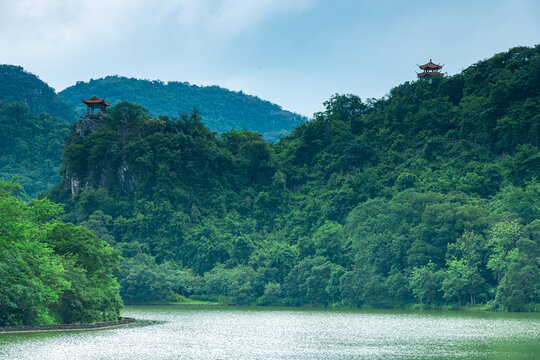 广西柳州龙潭公园山水风景