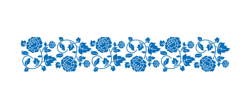 传统缠枝花卉纹样