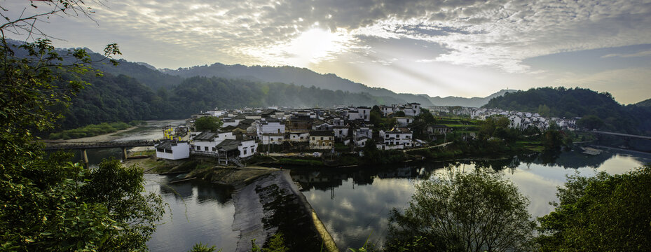 婺源山水村落风景