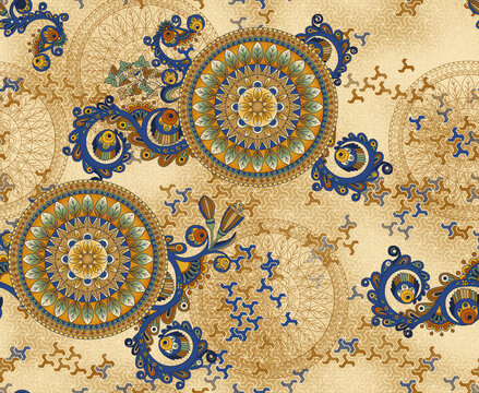 传统地毯分色图案