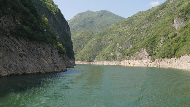 长江支流大宁河小三峡风光